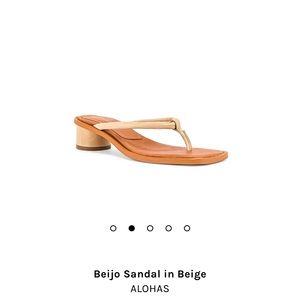 Alohas beijo thong heel in beige